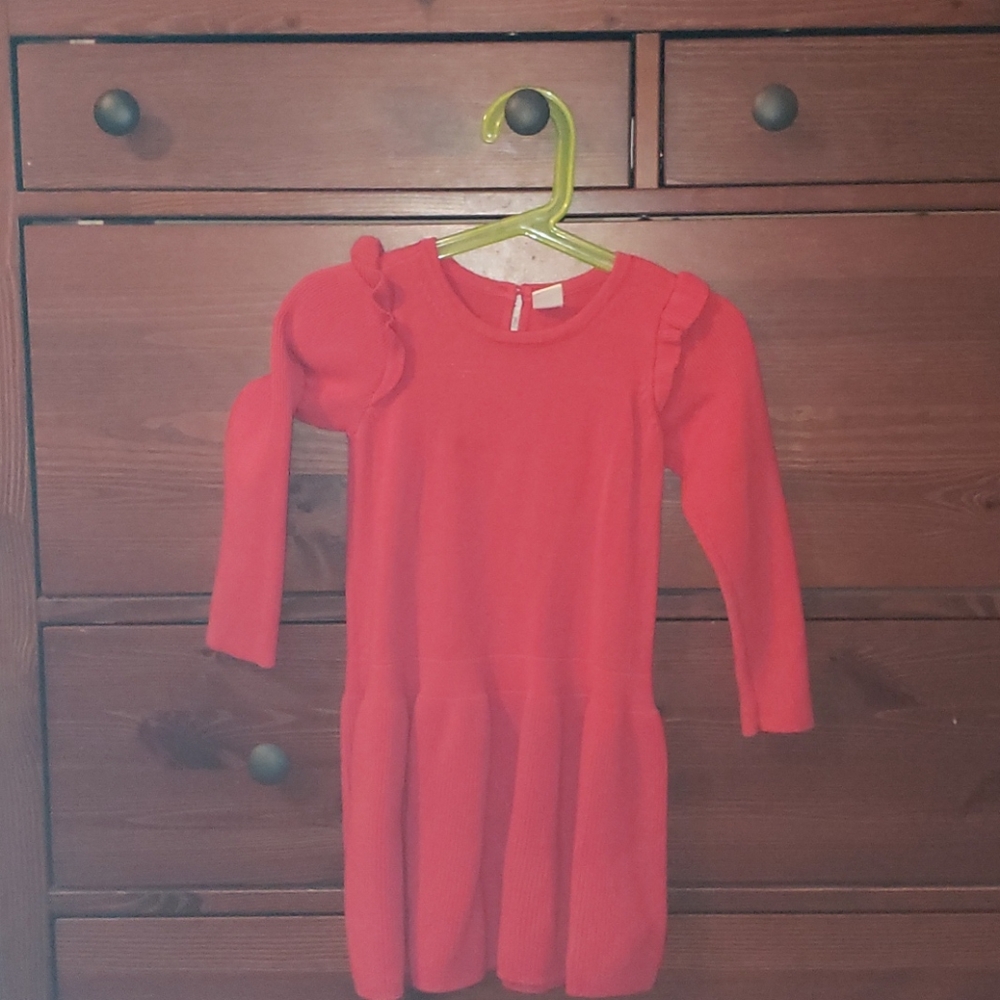 Gap baby red cable knit dress